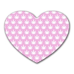 Kawaii Cannabis  Heart Mousepads