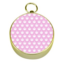 Kawaii Cannabis  Gold Compasses by thethiiird