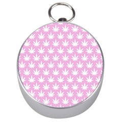 Kawaii Cannabis  Silver Compasses by thethiiird