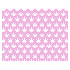 Kawaii Cannabis  Double Sided Flano Blanket (medium)  by thethiiird