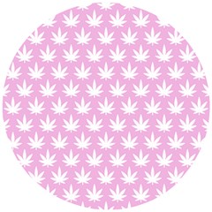 Kawaii Cannabis  Wooden Puzzle Round