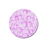 Pink Hentai  Rubber Round Coaster (4 pack)  Front