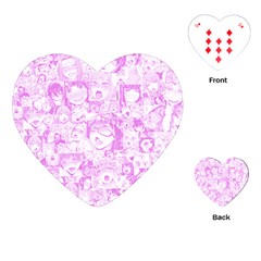 Pink Hentai  Playing Cards Single Design (heart) by thethiiird