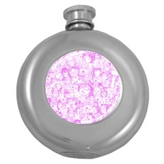 Pink Hentai  Round Hip Flask (5 Oz) by thethiiird