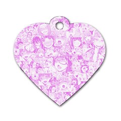 Pink Hentai  Dog Tag Heart (one Side) by thethiiird