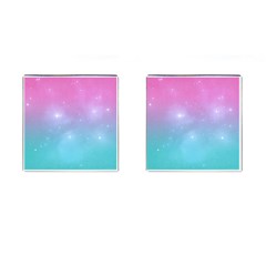 Pastel Goth Galaxy  Cufflinks (square) by thethiiird