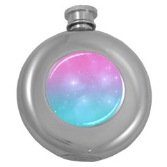 Pastel Goth Galaxy  Round Hip Flask (5 Oz) by thethiiird