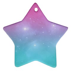 Pastel Goth Galaxy  Star Ornament (two Sides) by thethiiird