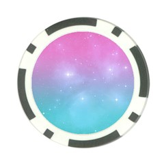 Pastel Goth Galaxy  Poker Chip Card Guard by thethiiird