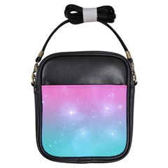 Pastel Goth Galaxy  Girls Sling Bag by thethiiird