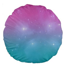 Pastel Goth Galaxy  Large 18  Premium Round Cushions by thethiiird