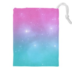 Pastel Goth Galaxy  Drawstring Pouch (5xl) by thethiiird