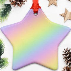 Pastel Goth Rainbow  Ornament (star) by thethiiird