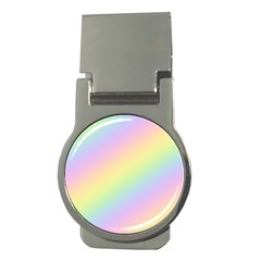 Pastel Goth Rainbow  Money Clips (round) 