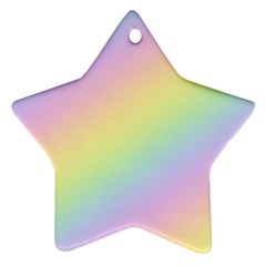 Pastel Goth Rainbow  Star Ornament (two Sides) by thethiiird