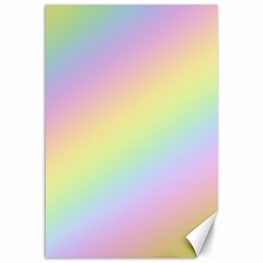 Pastel Goth Rainbow  Canvas 12  X 18  by thethiiird