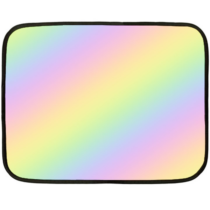 Pastel Goth Rainbow  Fleece Blanket (Mini)