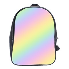 Pastel Goth Rainbow  School Bag (large) by thethiiird