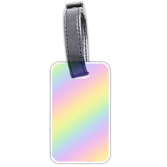 Pastel Goth Rainbow  Luggage Tag (two Sides) by thethiiird