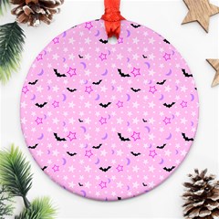 Spooky Pastel Goth  Round Ornament (two Sides) by thethiiird