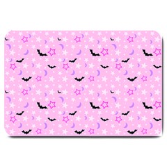 Spooky Pastel Goth  Large Doormat  by thethiiird