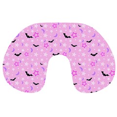 Spooky Pastel Goth  Travel Neck Pillow by thethiiird