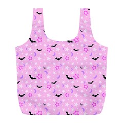 Spooky Pastel Goth  Full Print Recycle Bag (l) by thethiiird