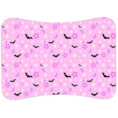 Spooky Pastel Goth  Velour Seat Head Rest Cushion by thethiiird