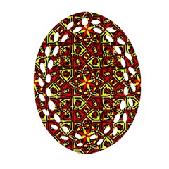 Rby-c-3-7 Ornament (oval Filigree) by ArtworkByPatrick