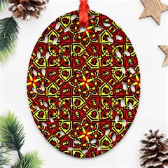 Rby-c-3-7 Oval Filigree Ornament (two Sides) by ArtworkByPatrick