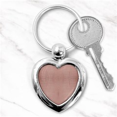 Pink Alligator Print Key Chain (heart) by LoolyElzayat