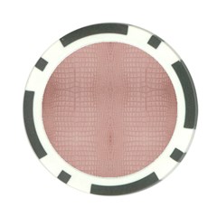 Pink Alligator Print Poker Chip Card Guard by LoolyElzayat