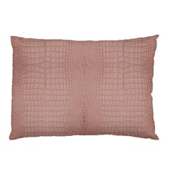 Pink Alligator Print Pillow Case by LoolyElzayat