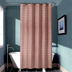 Pink Alligator Print Shower Curtain 36  X 72  (stall)  by LoolyElzayat