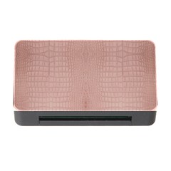 Pink Alligator Print Memory Card Reader With Cf by LoolyElzayat