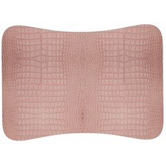 Pink Alligator Print Velour Seat Head Rest Cushion by LoolyElzayat