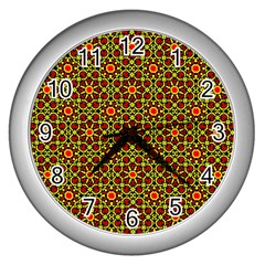 Rby-c-4-5 Wall Clock (silver) by ArtworkByPatrick