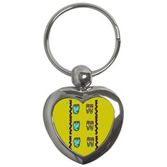 Peace People Hippie Friends And Free Living Fauna Key Chain (heart) by pepitasart