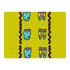 Peace People Hippie Friends And Free Living Fauna Double Sided Flano Blanket (mini)  by pepitasart