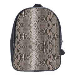 Python Snakeskin Print School Bag (xl) by LoolyElzayat