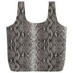 Python Snakeskin Print Full Print Recycle Bag (XL) Front