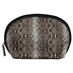 Python Snakeskin Print Accessory Pouch (large) by LoolyElzayat