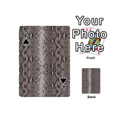 Python Snakeskin Print Playing Cards 54 Designs (mini) by LoolyElzayat