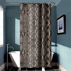 Python Snakeskin Print Shower Curtain 36  X 72  (stall)  by LoolyElzayat