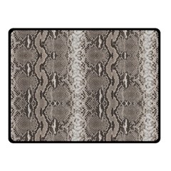 Python Snakeskin Print Double Sided Fleece Blanket (small)  by LoolyElzayat