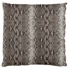 Python Snakeskin Print Standard Flano Cushion Case (two Sides) by LoolyElzayat