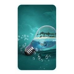 Awesome Light Bulb With Tropical Island Memory Card Reader (rectangular) by FantasyWorld7