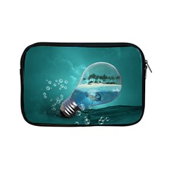 Awesome Light Bulb With Tropical Island Apple Ipad Mini Zipper Cases by FantasyWorld7