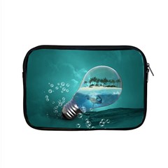 Awesome Light Bulb With Tropical Island Apple Macbook Pro 15  Zipper Case by FantasyWorld7