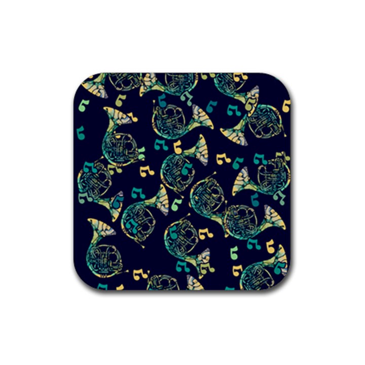 French Horn Rubber Coaster (Square) 